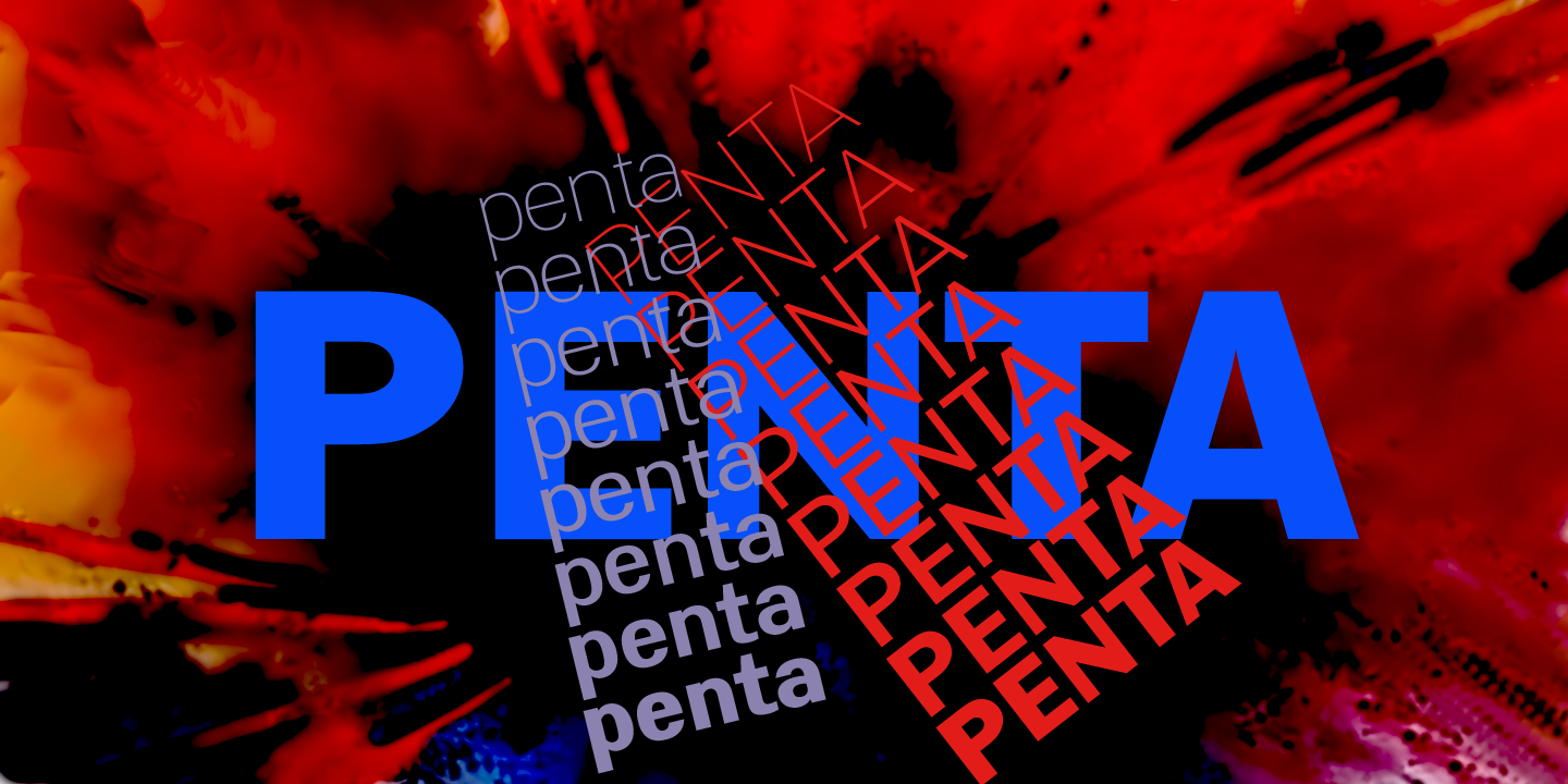 Пример шрифта Penta Rounded Thin